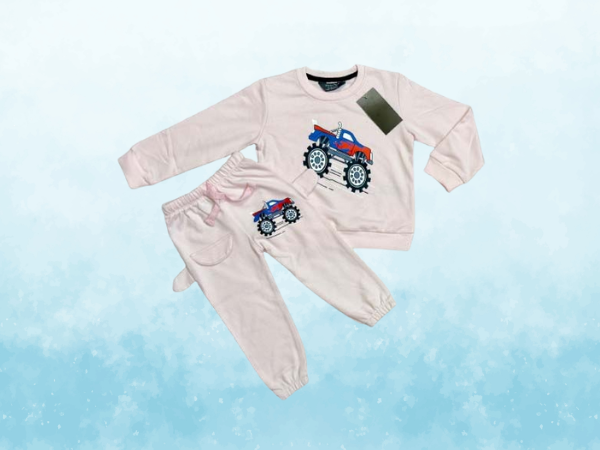 Super Fancy Kids Set Car Design - Grayish White