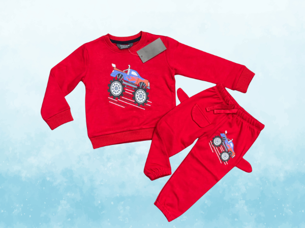 Super Fancy Kids Set Car Design - Red